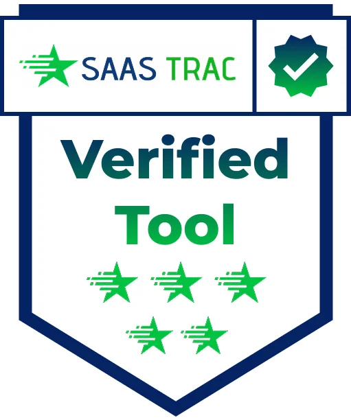 SaasTrac Verified Tool badge illustration
